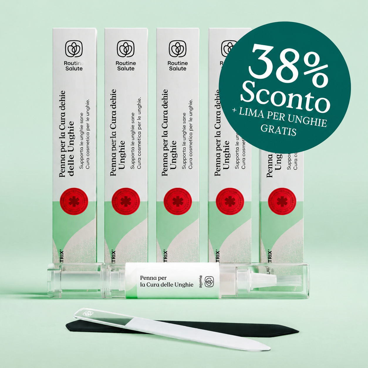 Penna per la cura delle unghie con tecnologia Nail Matrix® contro i fastidiosi funghi delle unghie
